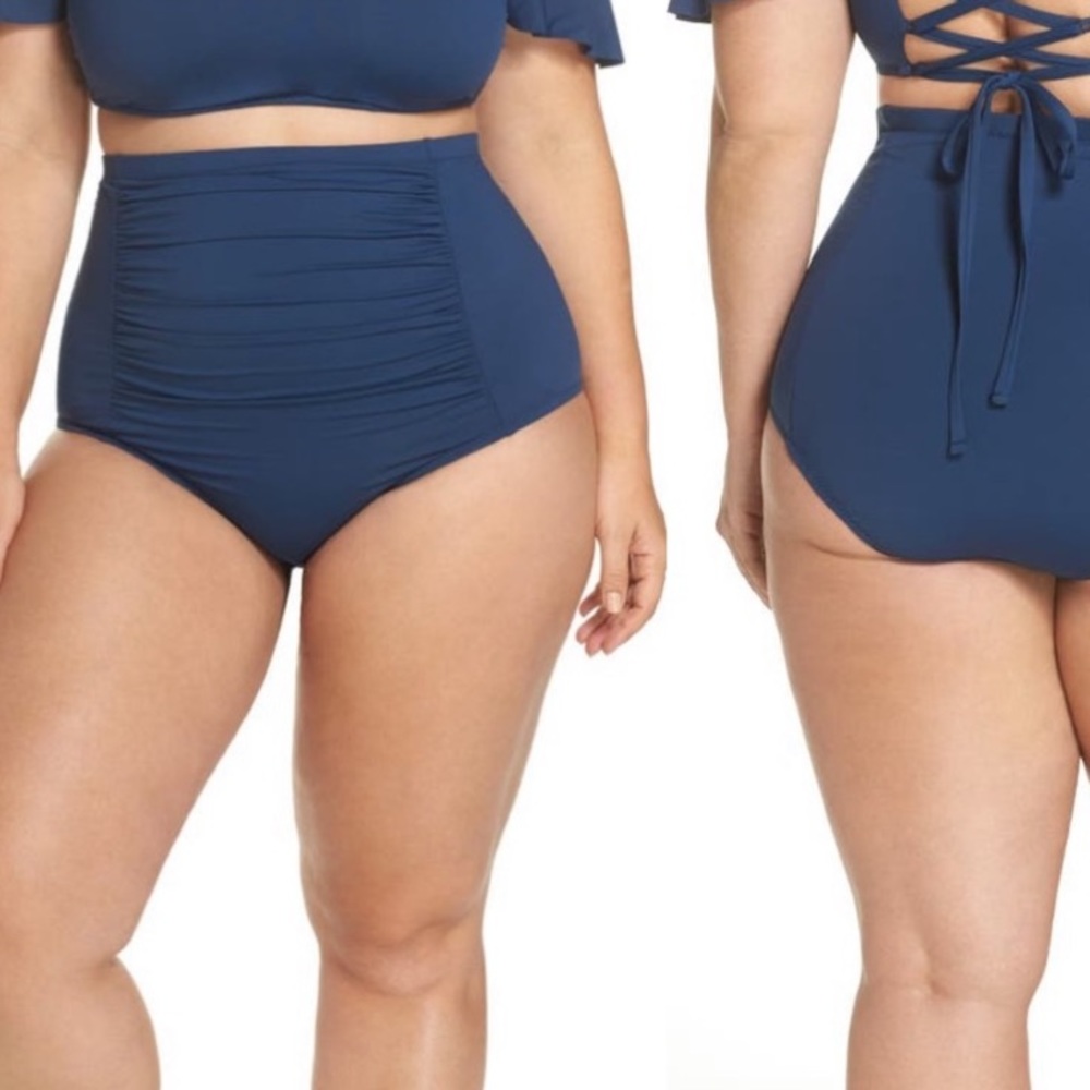 Becca Blue High Waisted Bottoms Size 1X